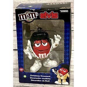 M&Ms MMs Elvis Christmas Ornament Red White Jacket Kurt S Adler 309895